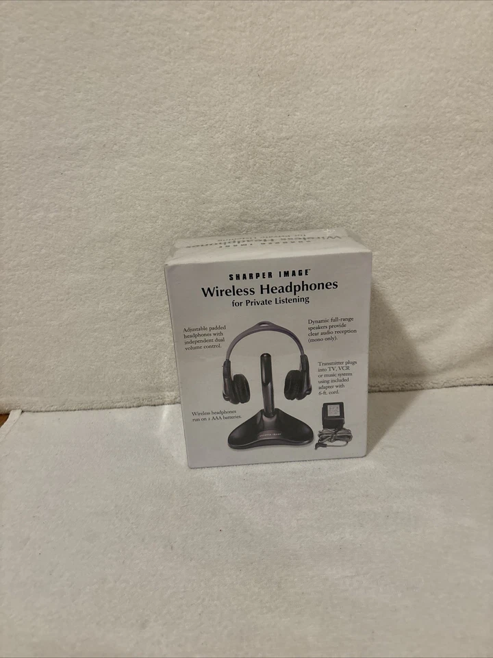 VTG Sharper Image Wireless Headphones for Private Listening NEW SEALED FREE SHIP - Image 2 of 4