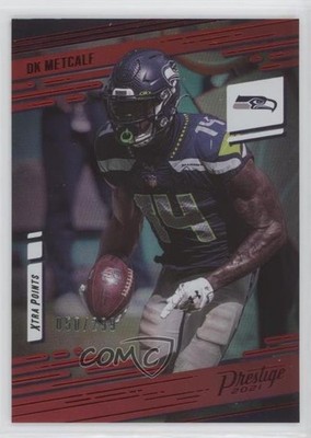 2021 Panini Prestige Xtra Points Premium Red 50/299 DK Metcalf #195 0hi5