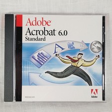 Adobe Acrobat 6.0 Standard CD Designed for Microsoft Windows XP w/Serial Number