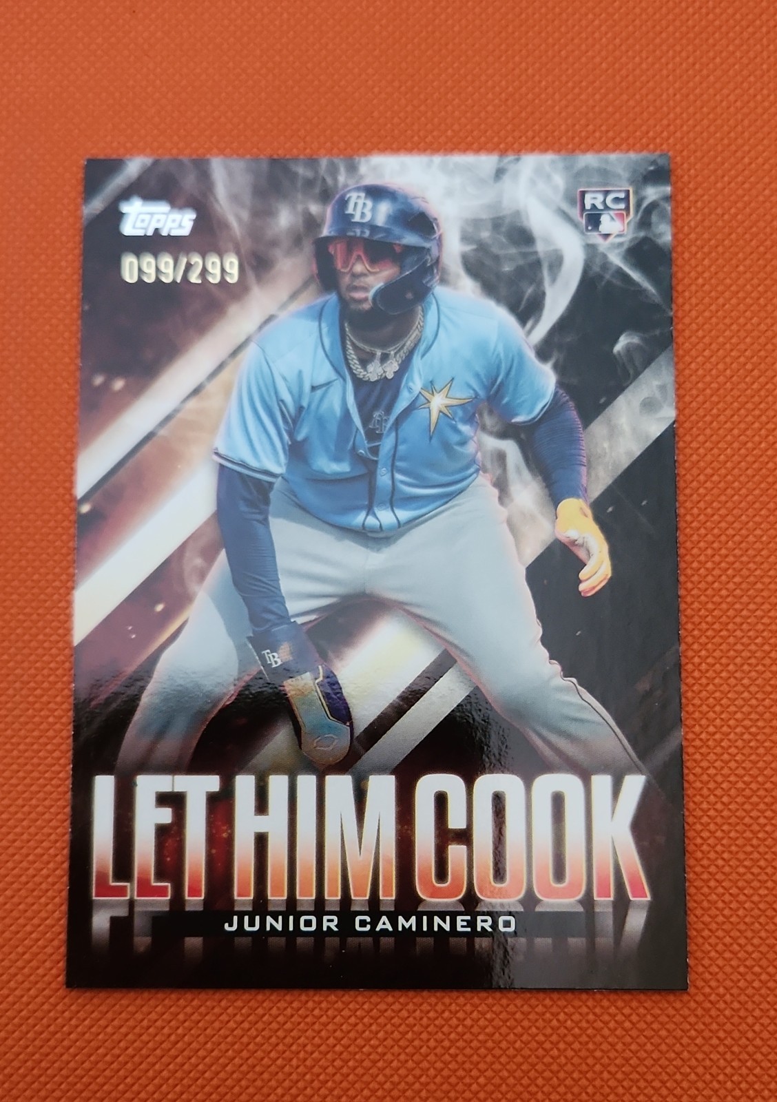 2024 Topps Update Series - Let Him Cook Junior Caminero #LHC-13 Black /299 (RC)