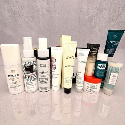 BEAUTYSPACE Hair Care 11pc Travel Size Set: Oribe, PHILIP B, R+Co, Verb W/bag
