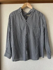 USED KAPITAL GINGHAM CHECK BLOUSE SIZE 1 GOOD