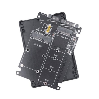 1 x Adapter Card 2 in 1 Converter Supports M.2 NGFF (B/B&M key), MSATA
