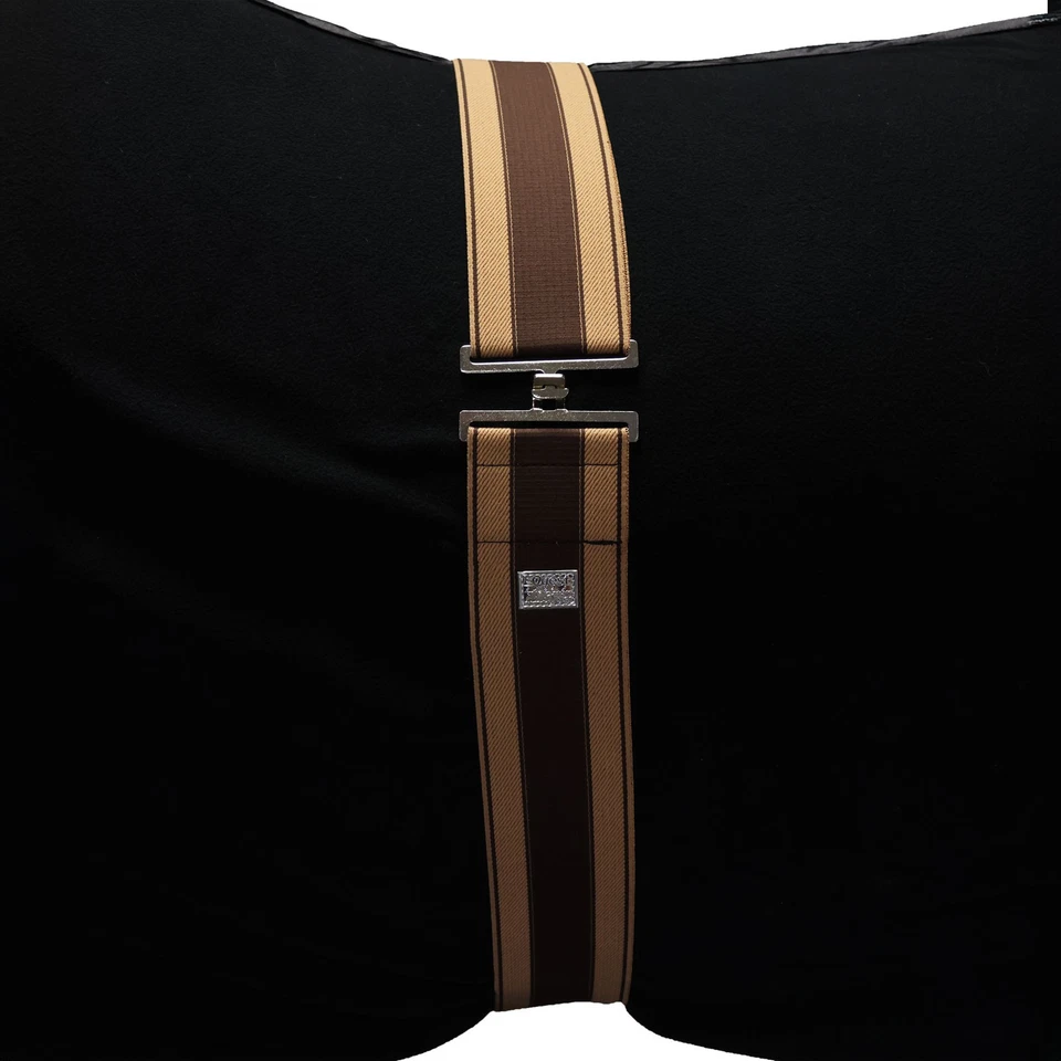 Equest elastischer Gurt für Pferdedecken, mokka-beige - Einheitsgröße Deckengurt