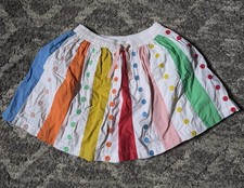 Mini Boden Girls Skirt 9-10Y Colorful Elastic Waist