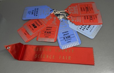 Vintage Geauga County Fair Ribbons ~Burton Ohio