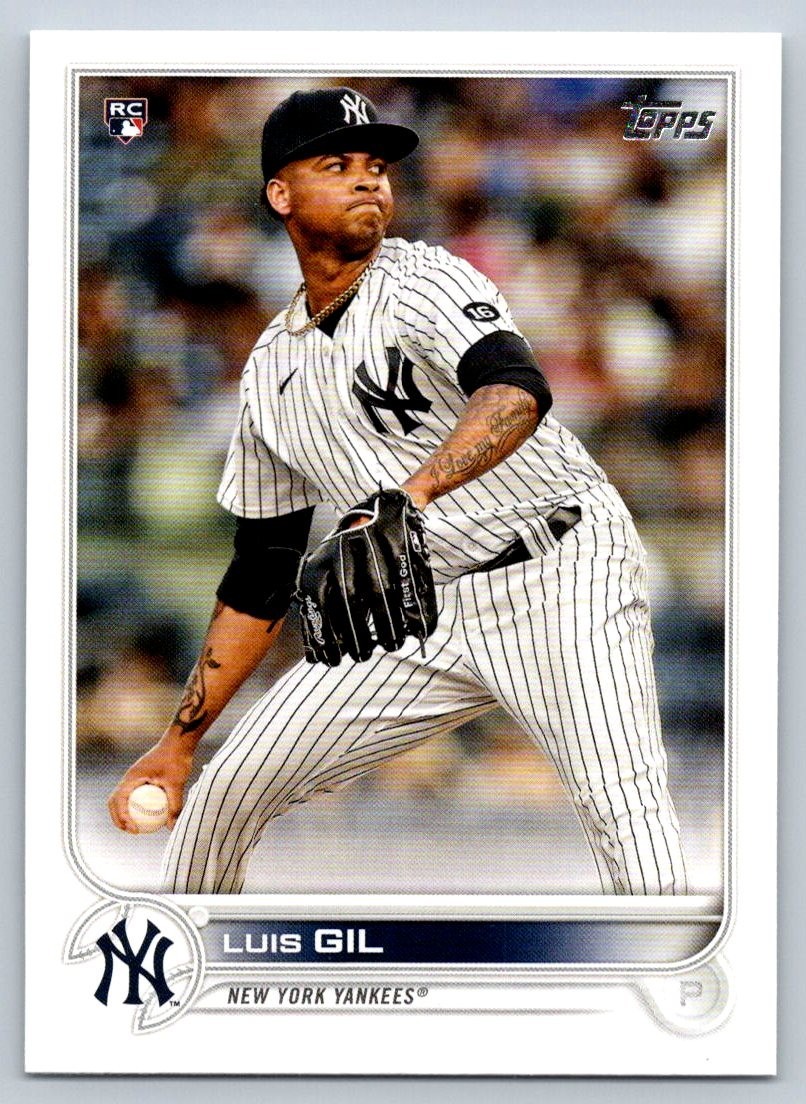 Luis Gil 2022 Topps Series One #131 New York Yankees Rookie RC