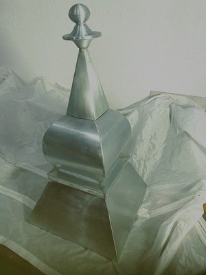 Titan-Zink Turm zum Bau von Wetterfahne Dachschmuck Abschluss Gartenlaube