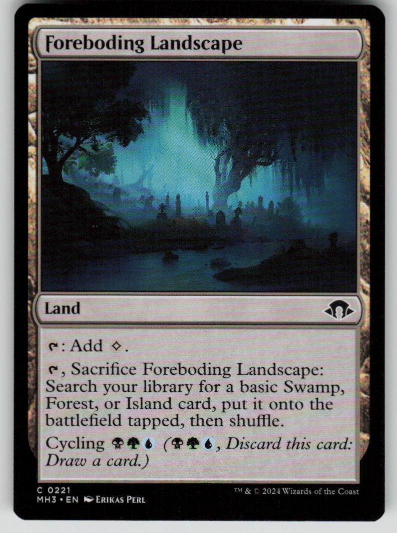 Foreboding Landscape Common Modern Horizons 3 221 MTG Near Mint 2024