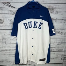 Vintage Nike Elite Duke Blue Devils NCAA Basketball Warm Up Shooting Shirt - XL