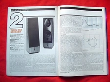 Thiel CS3 loudspeaker test review "Audio" 1985