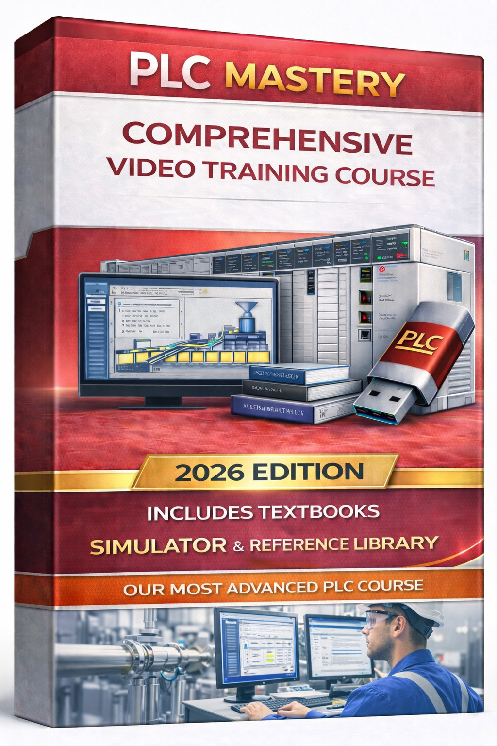 PLC Training MASTERY Course | COMPREHENSIVE Video Training & Books on CD 2026