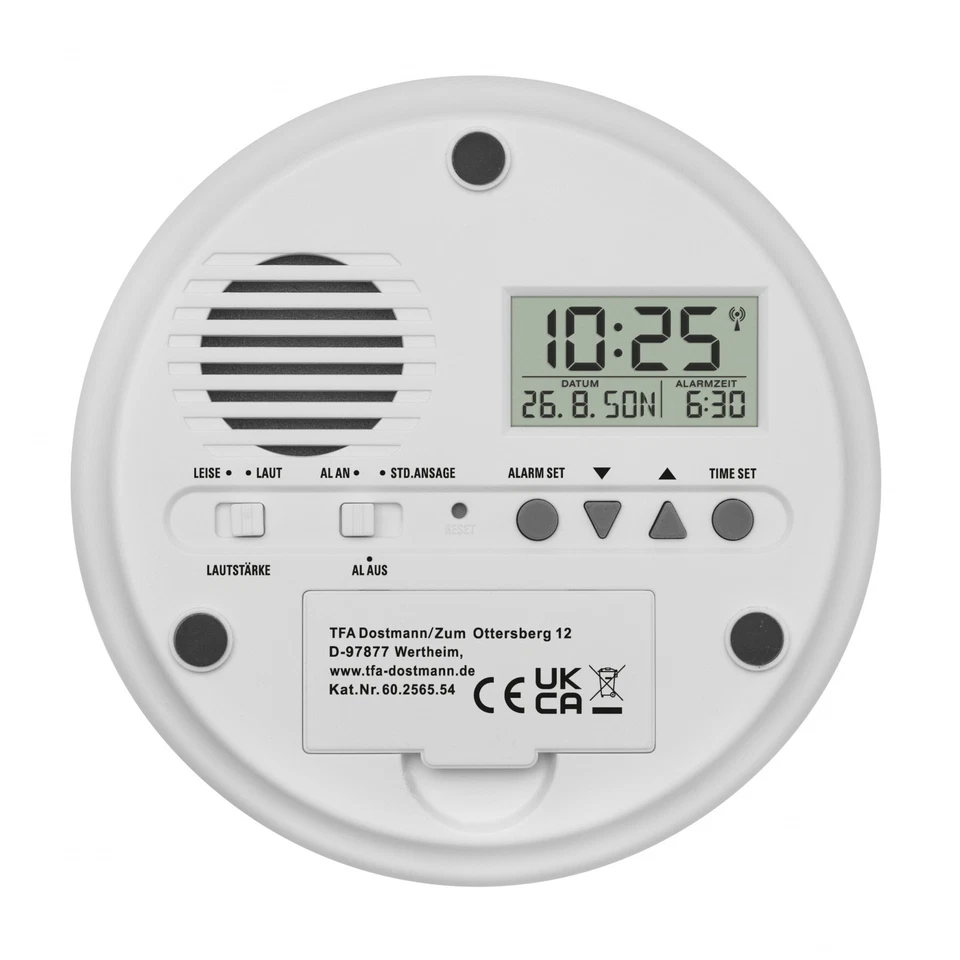 TFA 60.2565.54 Talk 2 Sprechender Funkwecker digital Wecker Sprachansage Datum - Bild 4 von 4