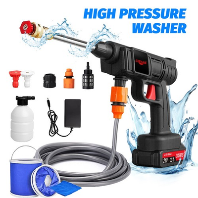 #ad Cordless High Pressure Car Washing Gun Pressure Washer Gun with 2 Nozzle CISIVIS $20.99