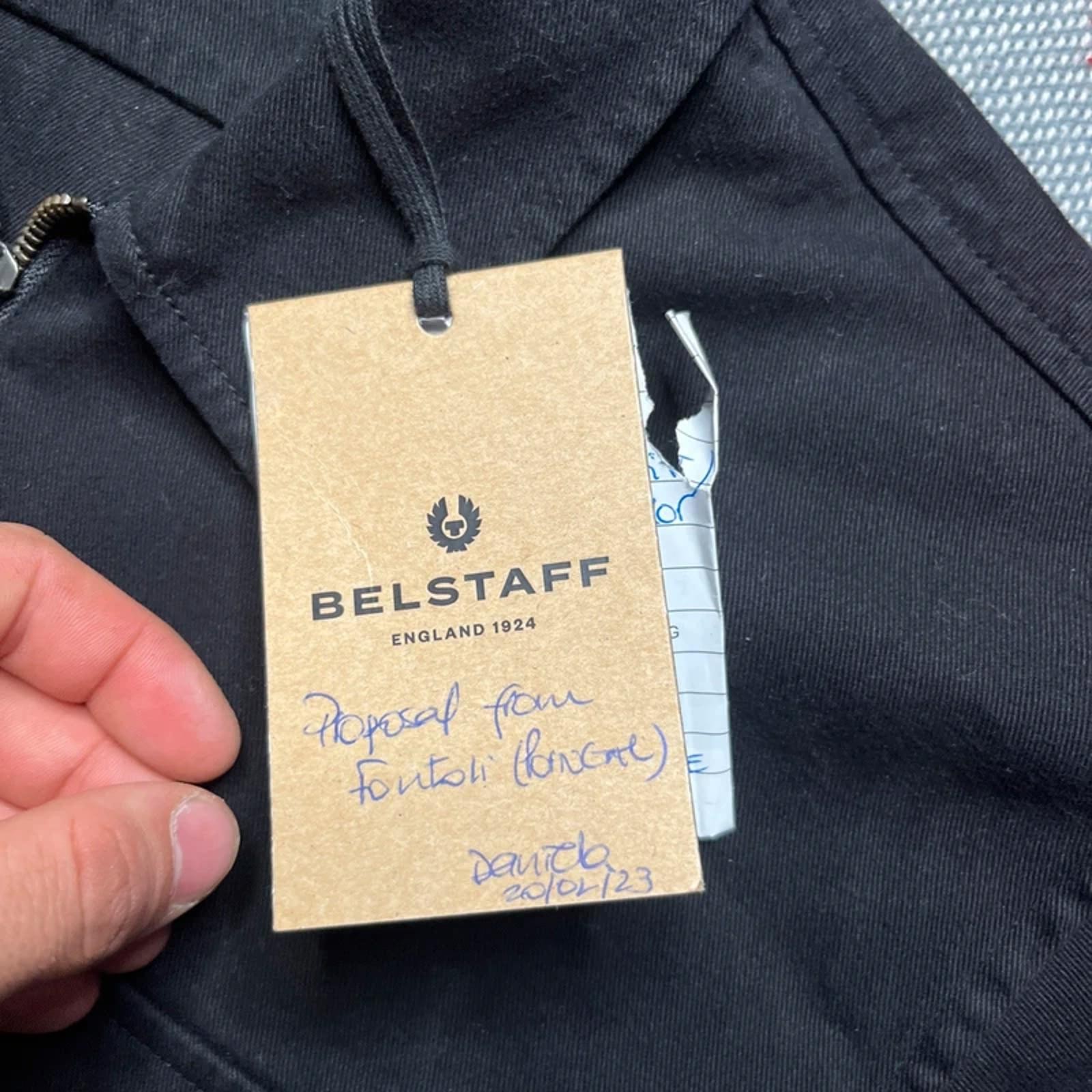 Belstaff Men’s BNWT 1/4 Zip Lightweight Black Sample Jacket | M image 5