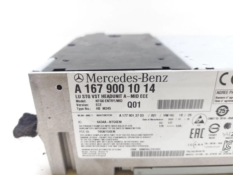 A1679001014 navigationsgerät für MERCEDES CLASSE A (W177) 2018 - 2.0B 260920 - Bild 4 von 4