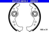 Bremsbackensatz ATE 03.0137-0015.2 FüR Fiat Seat Lancia 128 Cinquecento Fiorino