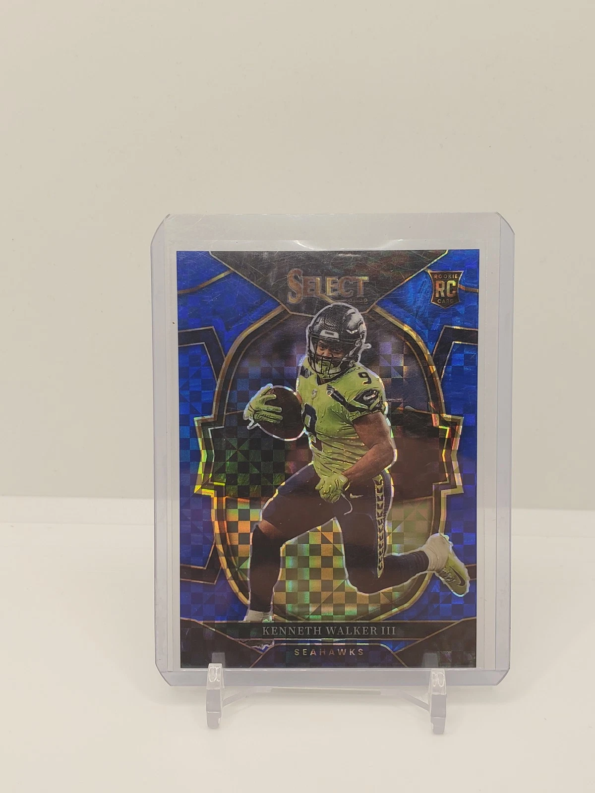 Kenneth Walker III 2022 Panini Select RC Blue Checkerboard SP /199 #2 Seahawks