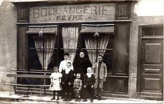 cpa : Boulangerie Fèvre (carte photo non située)