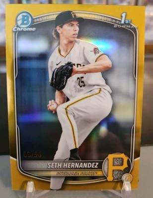 2025 Bowman 1st True Gold Refractor Seth Hernandez/50!
