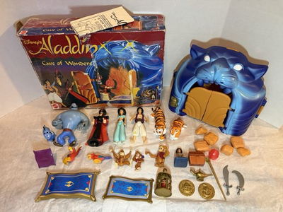 #ad #ad Disney Mattel Aladdin Cave of Wonders Play Set 1992 Open Box All Pieces More $60.00