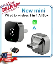 CarPlay Android Auto Wireless Adapter Ultra Small Plug Play Voice Control