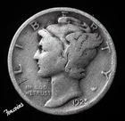 1925-D Mercury Dime- Silver- Scarce Better Date No Reserve