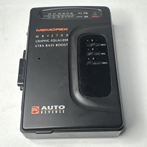 Memorex MR 2700 AM/FM Radio Cassette Player - Graphic Equalizer Xtra Bass Boost