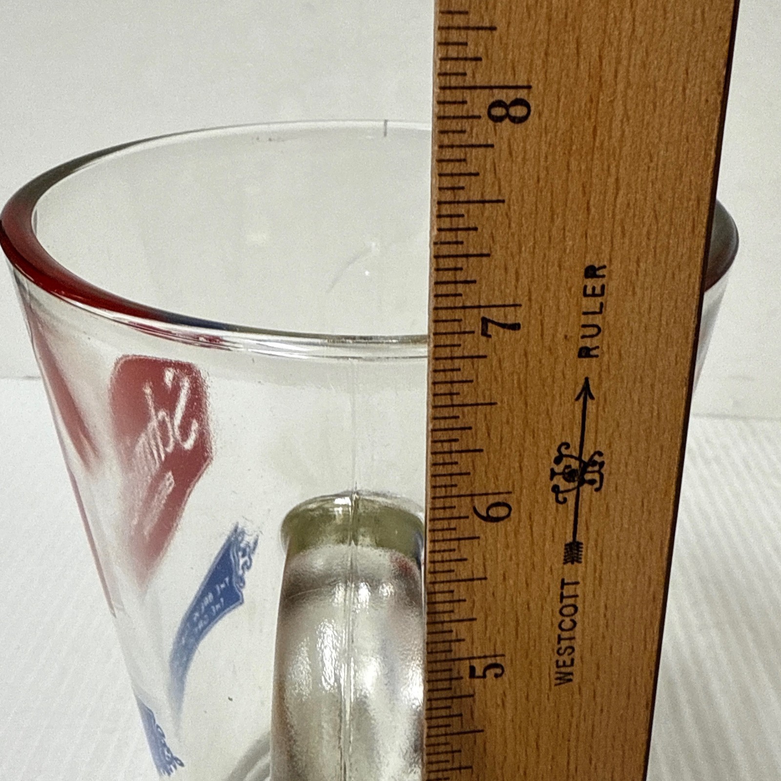 Schmidt Beer Glass Pitcher Mug Stein 32 Oz One Quart No Spout Collectible