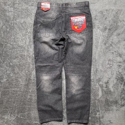 Company 81 Jeans Mens 34 Black Denim Baggy Loose Straight Fit