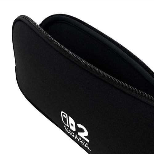 Black Soft storage pouch case cover for Nintendo Switch 2 game console iLex - Picture 5 of 5