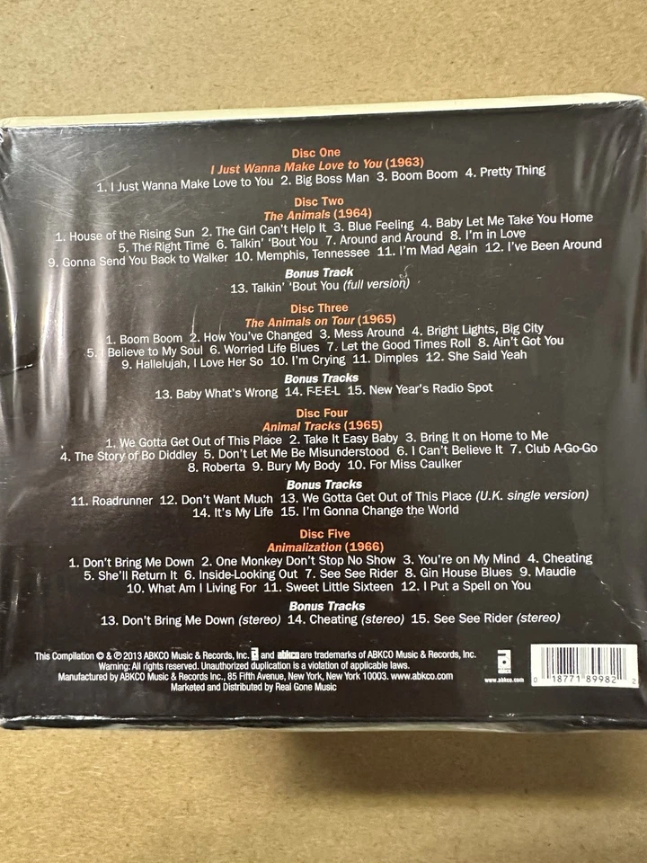 The Animals! - 50th Anniversary Box Set - 5 CDs, Notes by David Fricke, T-shirt Foto 2 de 4