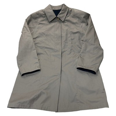 Vintage Wende Trenchcoat Jacke Mac lang braun Damen XL