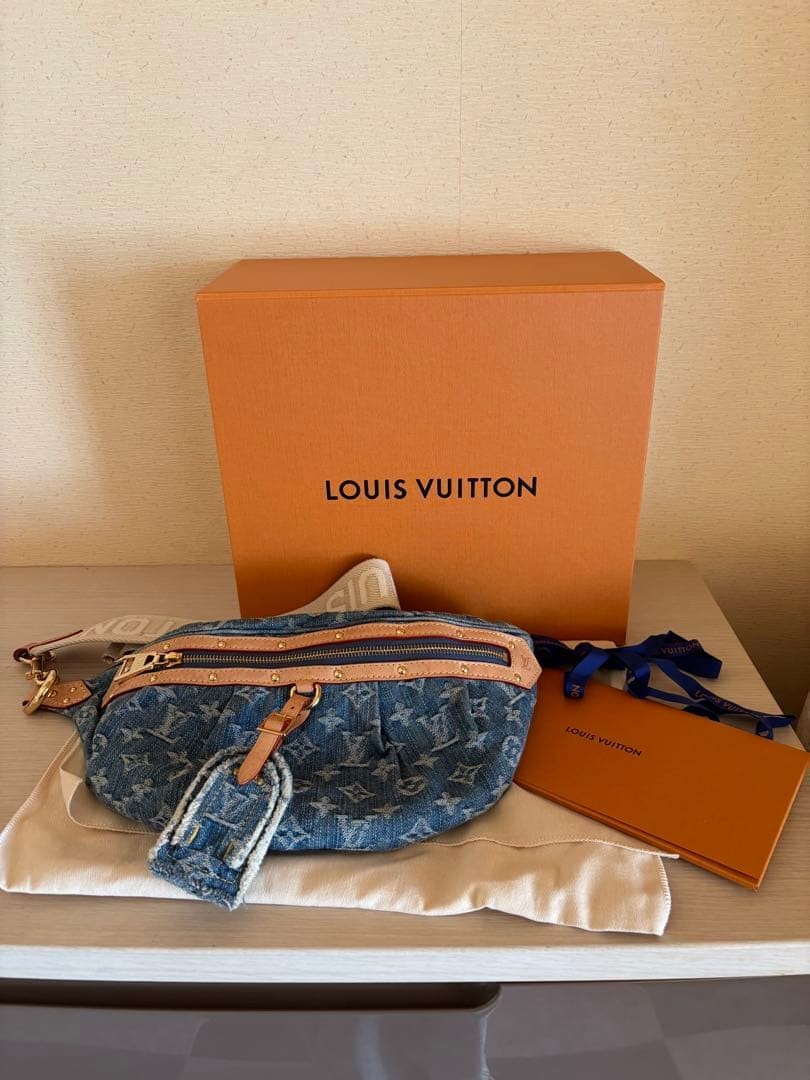 Louis Vuitton High Rise Bumbag Monogram Denim M46837