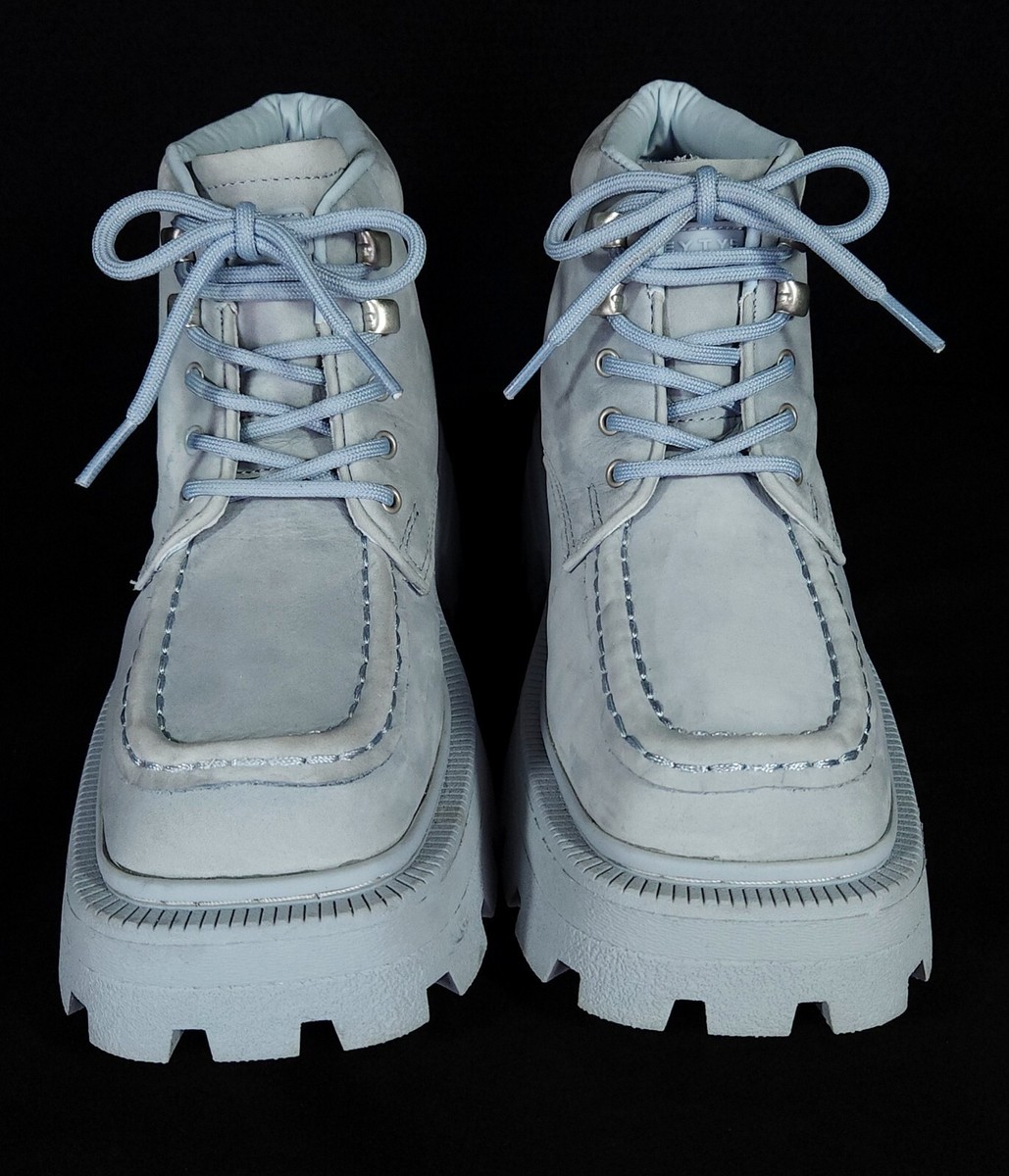 Eytys Tribeca Lace-Up Boots 36 US 6 Womens Sky Blue | eBay
