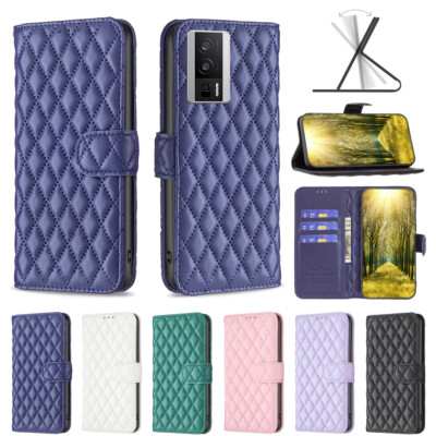 For Xiaomi Poco F5 Pro, Luxury Fashion Cover Leather Wallet Purse Stand Case