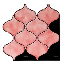 Rose Gold Moroccan peel and Stick Wall Tile Kitchen Backsplash Tiles MOS063