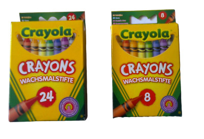 Crayola Wachs Farbstifte 8 Stück/24 Stück verschiedene Farben