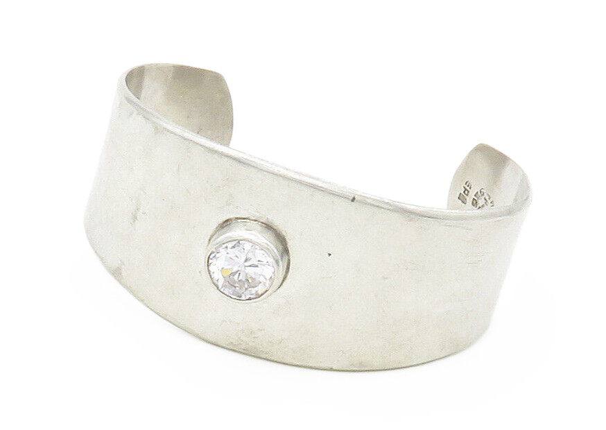 T-USED様用ブレスレット MADE IN MEXICO MEXICO 925 Sterling Silver Vintage Shiny Cubic Zirconia Cuff