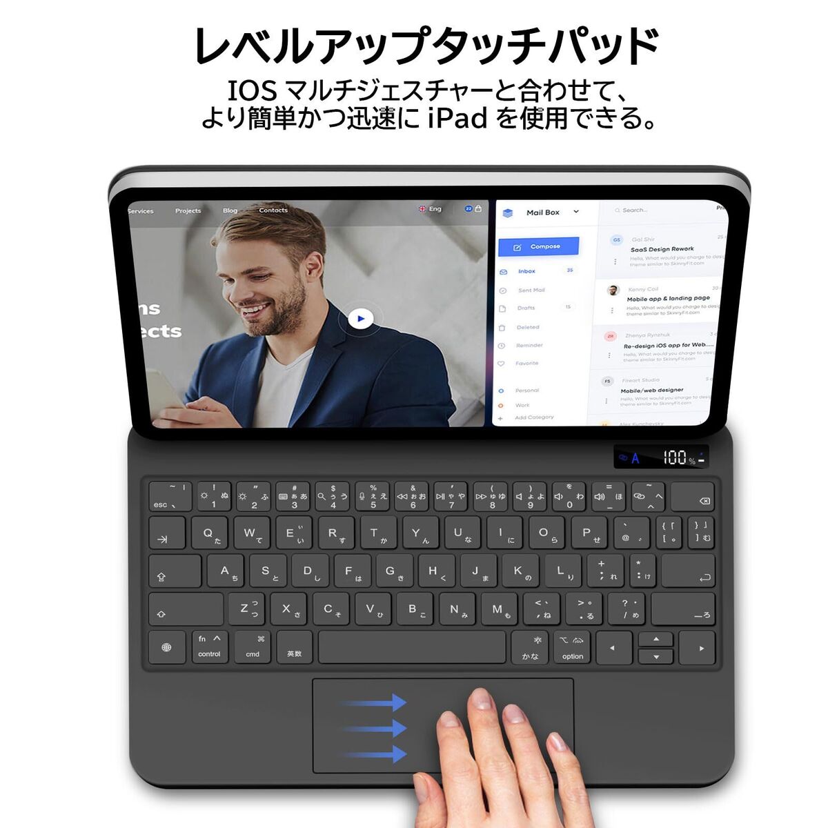 Magic Keyboard 2024 Ipad Air6 M2 11Inch Tablet Smart Magic Keyboard 2024 Ipad Air6 M2 11Inch Tablet Smart