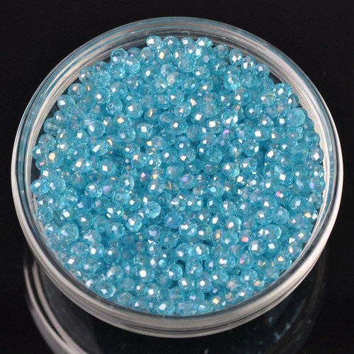 Wholesale 500pcs 4x3mm Rondelle Faceted Crystal Glass Loose Spacer Beads lot - Picture 34 of 120