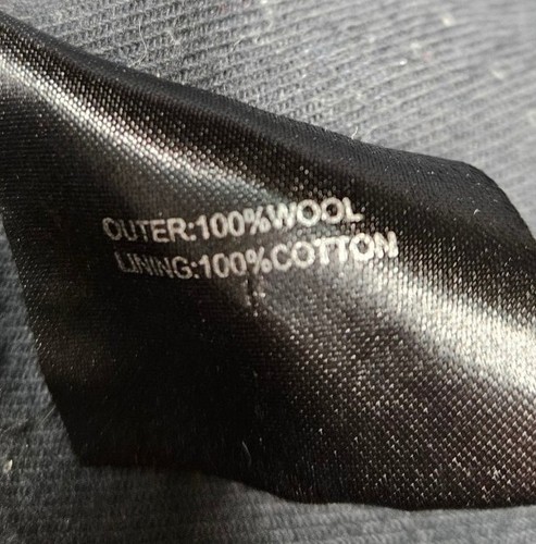 Swandri Wool Coat Hoody Blue Black Check Cotton Lined Size Small - Picture 8 of 9