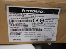 Lenovo ThinkPad Ultra Dock -90 W US PN 40A20090US New Open Box