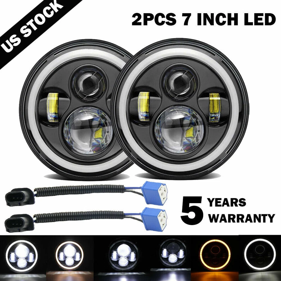 Комплект из 2 круглых фар дальнего/ближнего света 288 Вт для Freightliner Coronado - Изображение 2 из 4