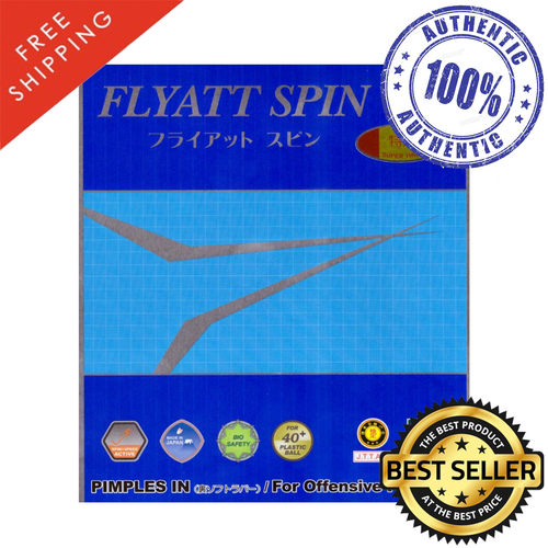 Nittaku Flyatt Spin Table Tennis & Ping Pong Rubber, Choose Color and