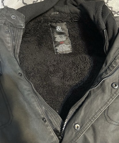 Rock & Republic Jacke Herren Gr. XXL schwarz isoliert Kapuze Mantel Taschen - Bild 6 von 9