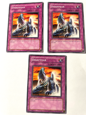 Disappear - SYE-049 / LOD-089 - Common - 1st / Unl Edition - NM - Yugioh! X3 Disappear - SYE-049 / LOD-089 - Common - 1st / Unl Edition - NM - Yugioh! X3
