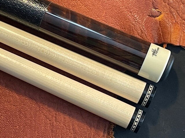 PFD Studios Paul Drexler Custom Pool Cue W/ 2 Maple Shafts. 8