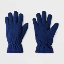 Boys' Solid Fleece Gloves - Cat  Jack Blue 8-16