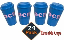 24x 350ml Travel Reusable Coffee Cup Drink Cup Eco-Friendly Coffee Mugs